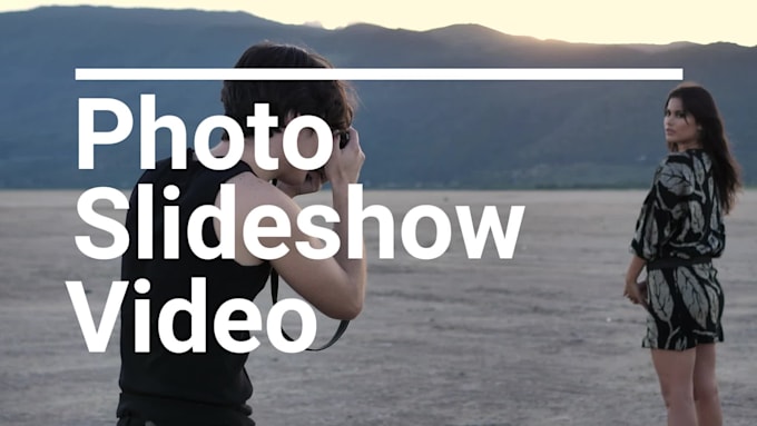 Hot Review! I will create an amazing photo slideshow video with music  for $5