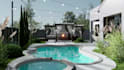 design backyard landscape, garden, pool, patio, pergola