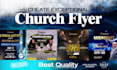 design exceptional church flyer, event flyer in 6hours