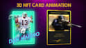 create 3d nft card animation