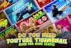 do amazing youtube thumbnail design