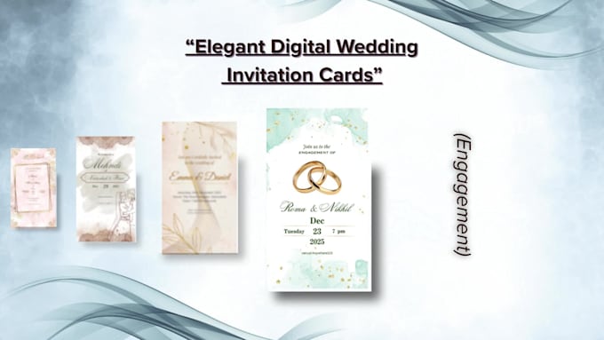 design elegant digital wedding and event invitation cards