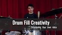 teach drums lessons with my drum fill creativity course