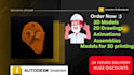 do 3d modeling, 2d cad drawing and stl in autodesk inventor