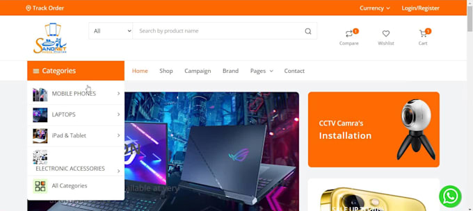 create online shopping, ecommerce, affiliate marketing, dropshipping website app