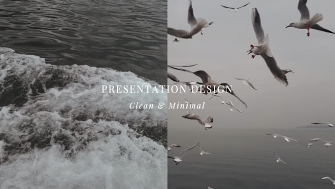 create a minimal powerpoint design or pitch deck design