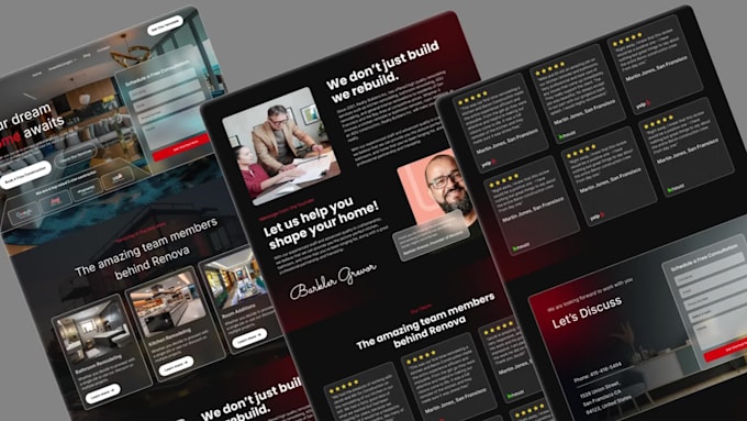 design custom website UI UX mockups in figma