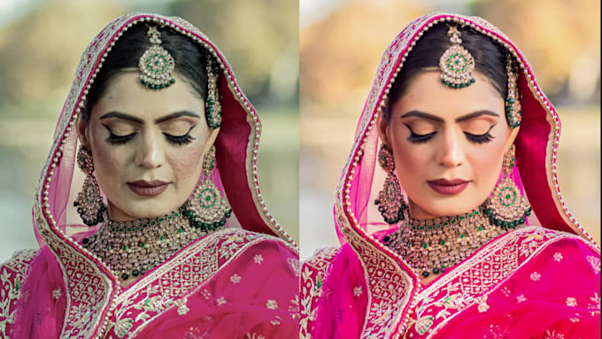 do bulk wedding photo editing and retouching