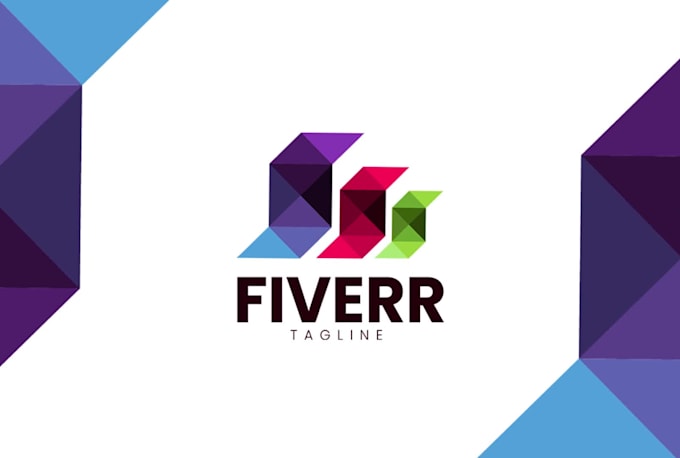 do modern polygon and origami bird logo
