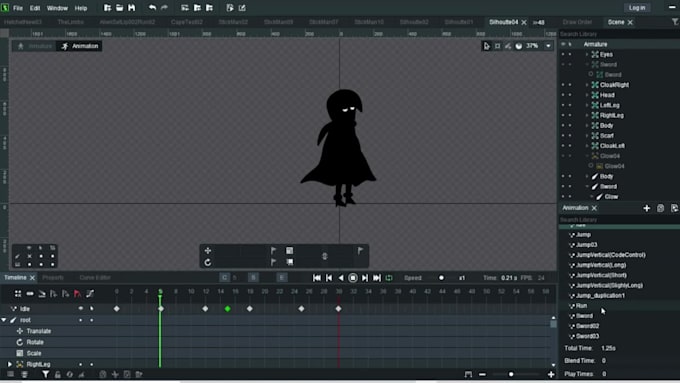 2d character design and animations for your  game