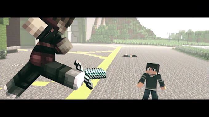 animate 3d minecraft music video and minecraft animation