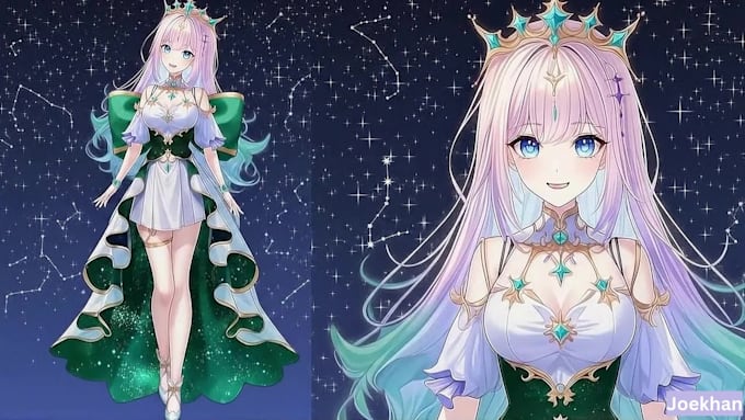 draw and rig anime vtuber live2d model vtuber avatar rigging for vtube studios