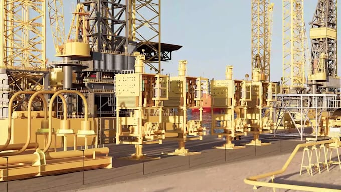 do 3d modeling, rendering, and flythrough for your industrial facility