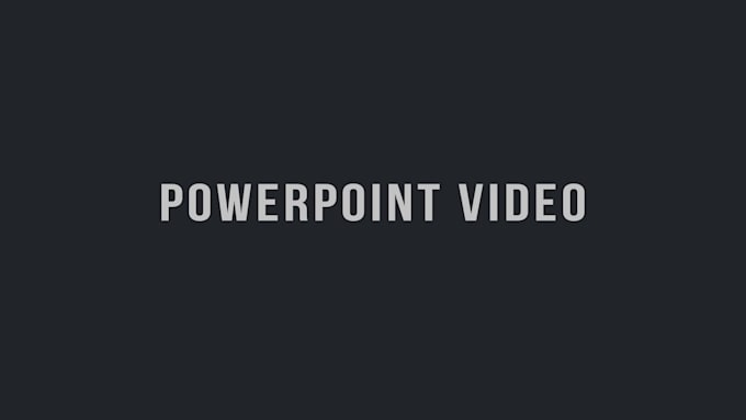 create a powerpoint video