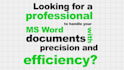 do ms word document designing, editing, and templates