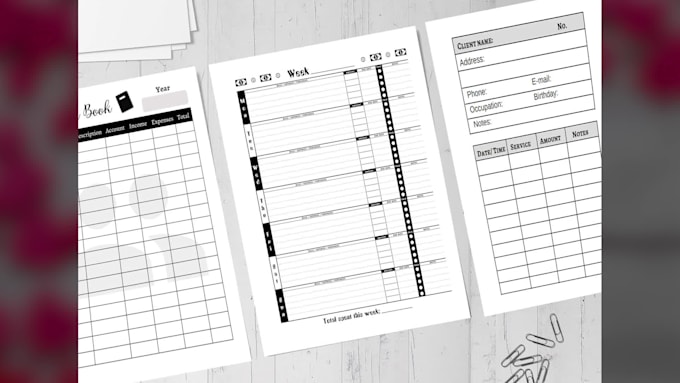 design unique log book