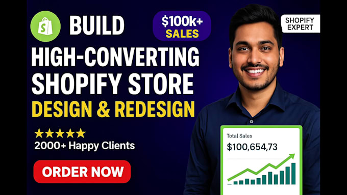 build shopify store, design redesign copy ecommerce website, dropshipping store
