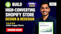 build shopify store, design redesign copy ecommerce website, dropshipping store
