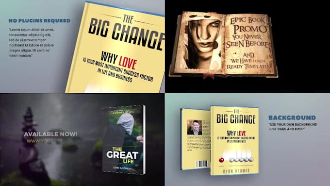 create epic book trailer and magazine promo video