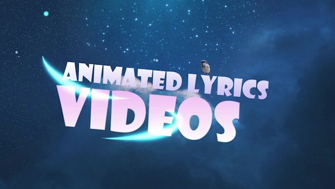 create an animated lyric video with stock footage