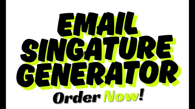 develop a custom email signature generator for your team