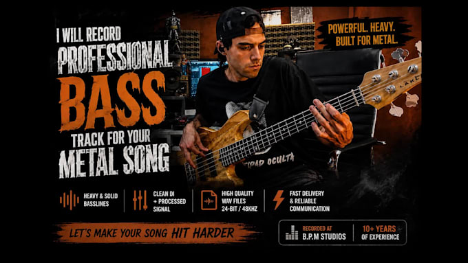 record powerful metal bass
