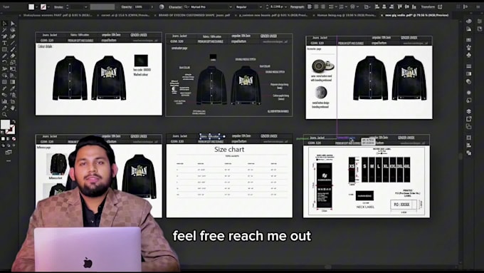design luxury fashion clothes, technical drawing tech pack