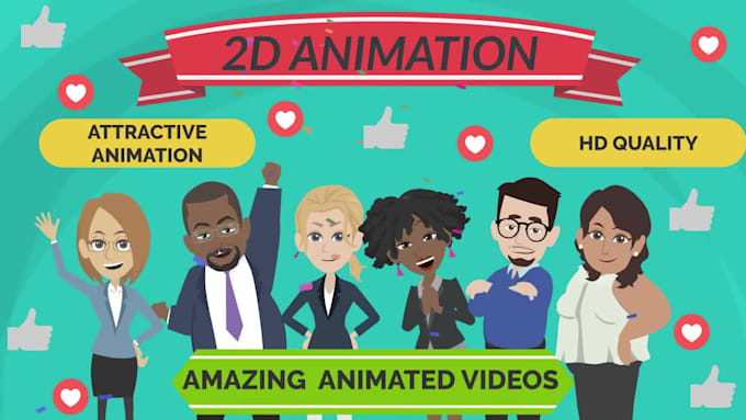 create 2d animated explainer video for marketing and sales