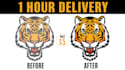 manual vector tracing, modify, redraw logo, raster to vector