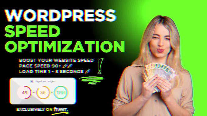 do premium speed optimization for wordpress, fix the backend