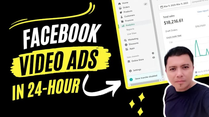 create shopify facebook video ads for dropshipping products