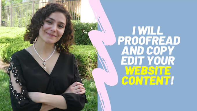 proofread and copy edit your website content