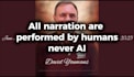 create a cinematic tribute slideshow with professional american male narration