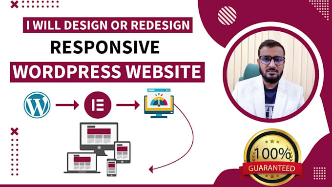 create a responsive wordpress website or wordpress design