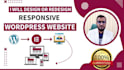 create a responsive wordpress website or wordpress design