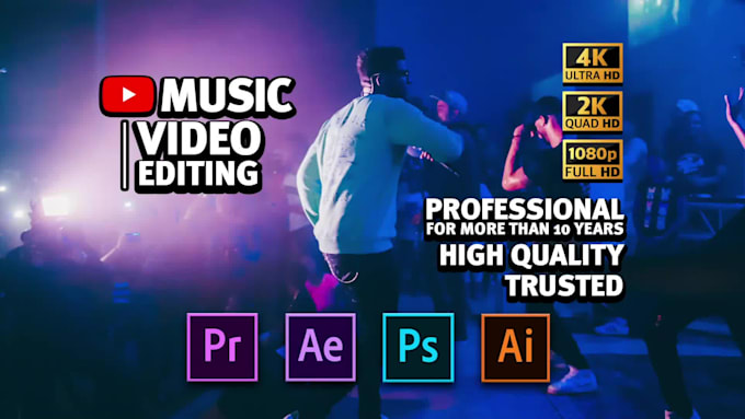 make lyric or music video editing use adobe premiere
