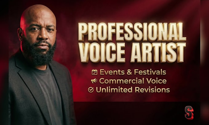 be your deep male voice over for music events, commercials, festival intros