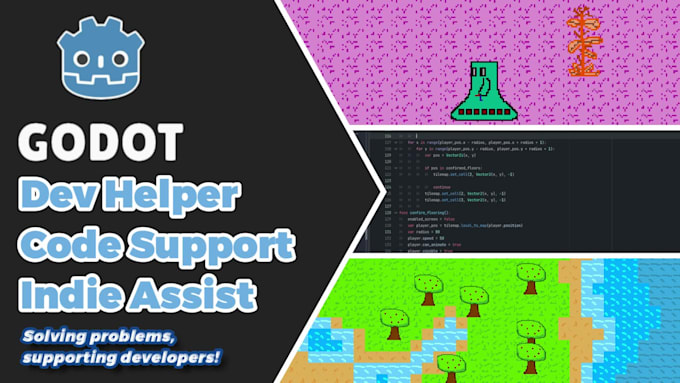 help you with game art and programming in godot game engine