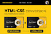 convert psd to html, figma to html, css responsive website