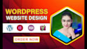 create a responsive professional  wordpress websites design