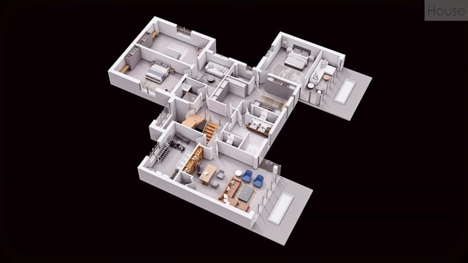 create 3d floor plans of houses, apartments and retail shops