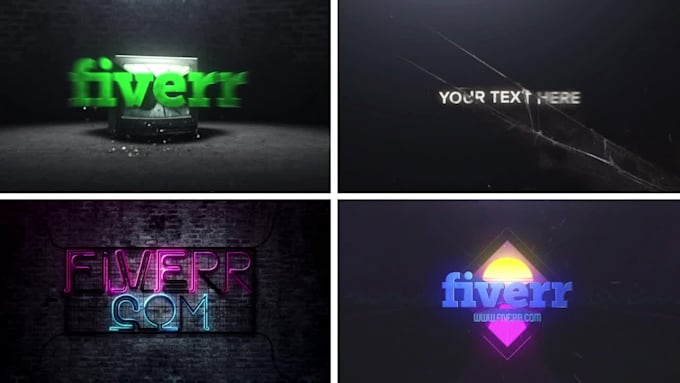 do any of the intros shown in preview with your logo or text