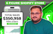 make 6 figure shopify dropshipping store or shopify website