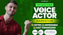 record a professional american male voice over narration