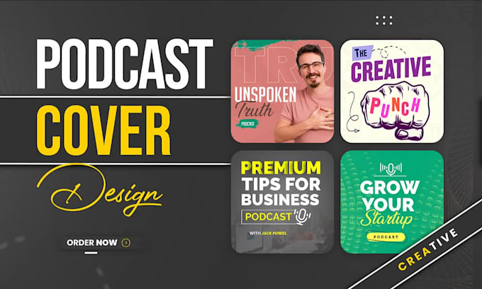 design professional podcast cover art