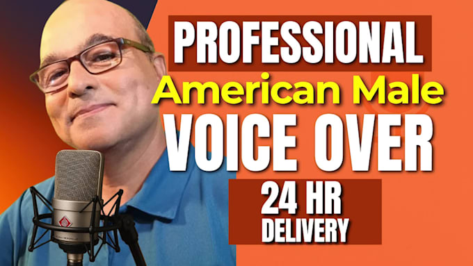record a real american male voice over not ai