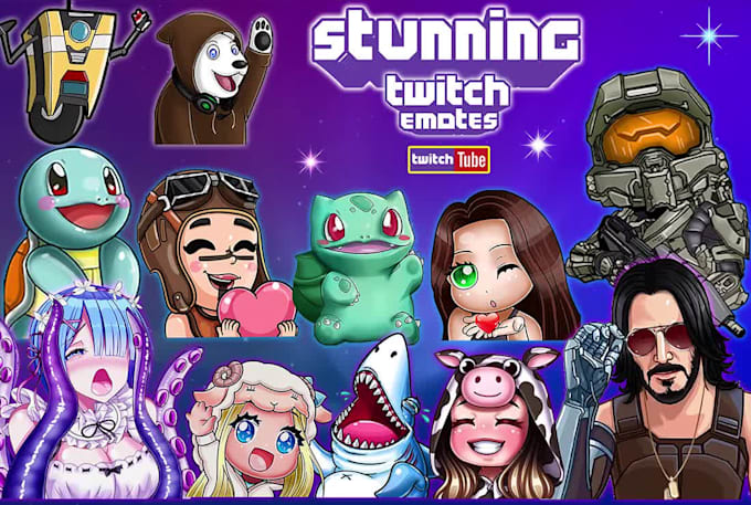 create stunning twitch emotes and sub badges
