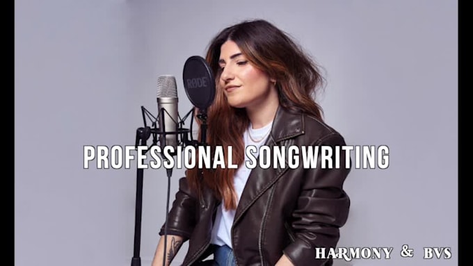 write your song, vocal melody, lyrics, harmonies edm rock