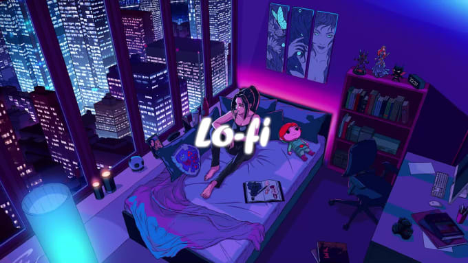 Hire a freelancer to create youtube channel and 30 lofi music animated videos