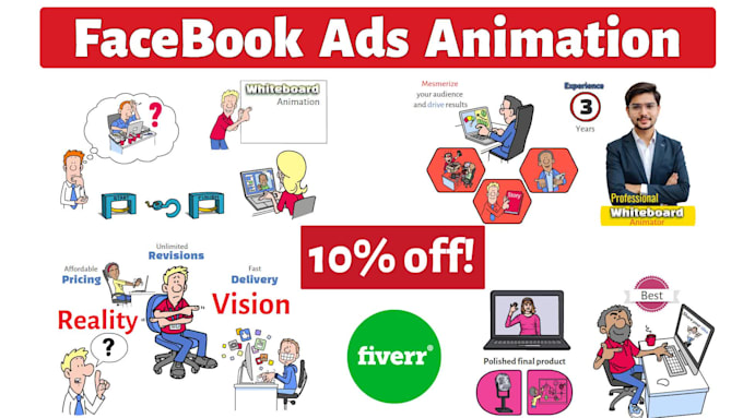 create whiteboard animation ads for facebook campaigns